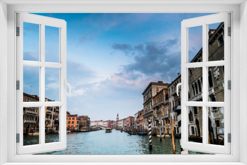 Fototapeta Naklejka Na Ścianę Okno 3D - View of the Grand Canal in Venice Italy
