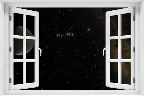 Fototapeta Naklejka Na Ścianę Okno 3D - Iapetus Moon of Saturn Flyby