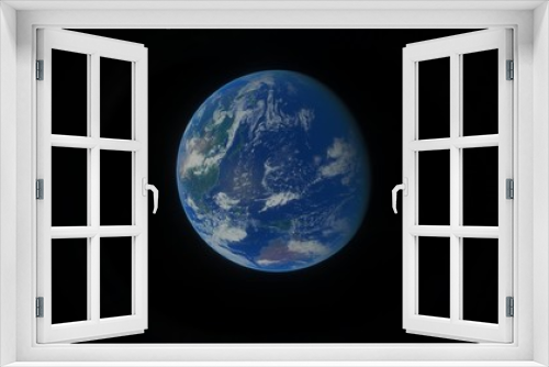Fototapeta Naklejka Na Ścianę Okno 3D - Planet Earth from Space Blue Pacific Ocean