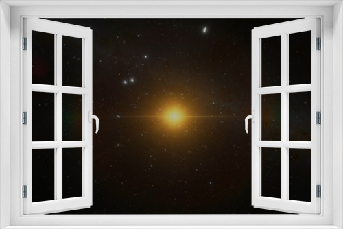Fototapeta Naklejka Na Ścianę Okno 3D - Solar System Flyby