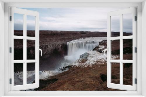 Fototapeta Naklejka Na Ścianę Okno 3D - Island | Dettifoss