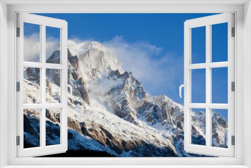 Fototapeta Naklejka Na Ścianę Okno 3D - high mountain peak