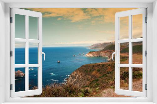 Fototapeta Naklejka Na Ścianę Okno 3D - a  scenic beautiful nature coastal landscape