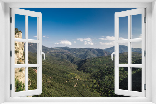 Fototapeta Naklejka Na Ścianę Okno 3D - Panoramic view near Rupit, Costa Brava, Catalonia, Spain