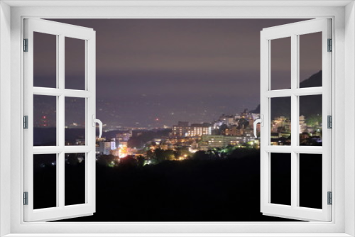 Fototapeta Naklejka Na Ścianę Okno 3D - 伊香保温泉の夜景