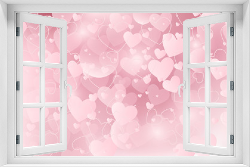 Fototapeta Naklejka Na Ścianę Okno 3D - vector background, love, HEART