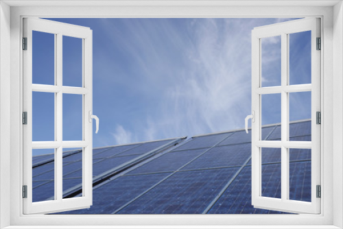 Fototapeta Naklejka Na Ścianę Okno 3D - A stock photograph of solar panels