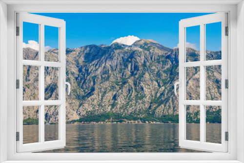 Fototapeta Naklejka Na Ścianę Okno 3D - Mountains and sea view