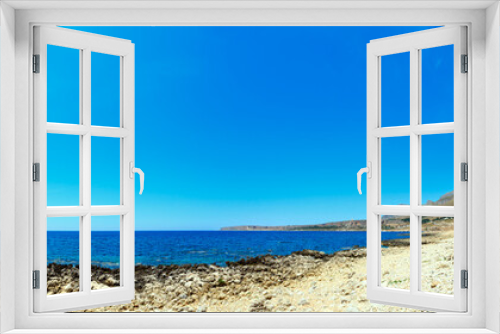 Fototapeta Naklejka Na Ścianę Okno 3D - Cala di Punta Lunga coast, Macari, Sicily, Italy
