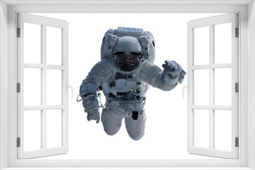 Fototapeta Naklejka Na Ścianę Okno 3D - Astronaut isolated on white background 3D rendering elements of this image furnished by NASA