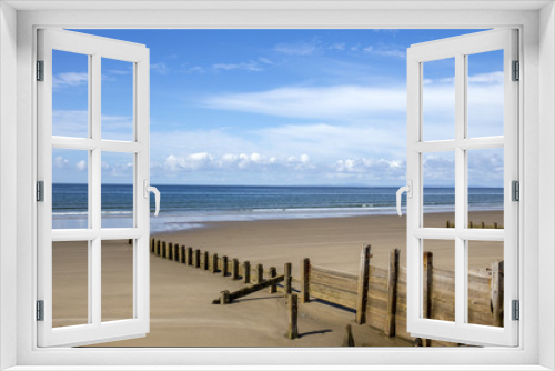 Fototapeta Naklejka Na Ścianę Okno 3D - The beach and seafront at Barmouth Gwynedd North Wales UK