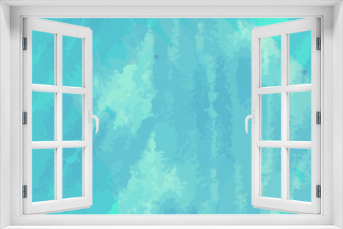 Fototapeta Naklejka Na Ścianę Okno 3D - Blue watercolor background, vector seamless pattern