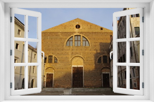 Fototapeta Naklejka Na Ścianę Okno 3D - Old church in Venice