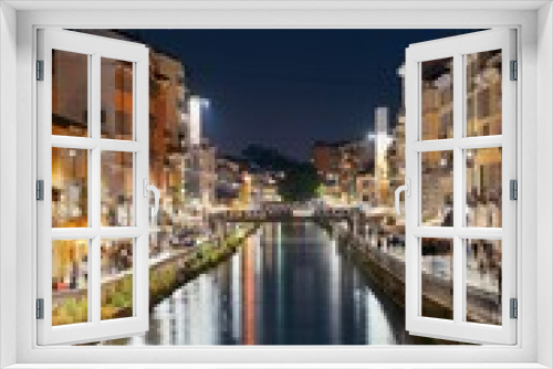Fototapeta Naklejka Na Ścianę Okno 3D - Naviglio Grande canal