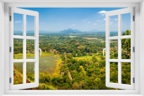 Fototapeta Naklejka Na Ścianę Okno 3D - Beautiful view from Sigiriya - Lion Rock, Sri lanka
