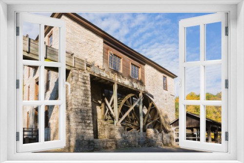 Fototapeta Naklejka Na Ścianę Okno 3D - Spring Mill Building