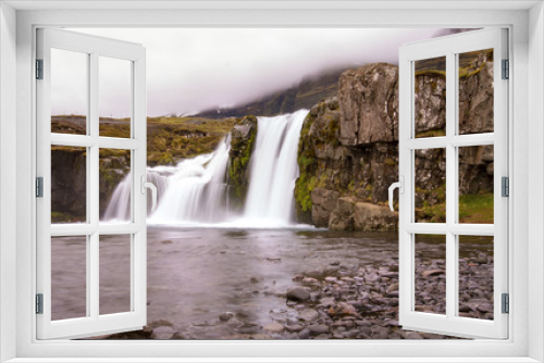Fototapeta Naklejka Na Ścianę Okno 3D - Kirkjufellsfoss, Iceland