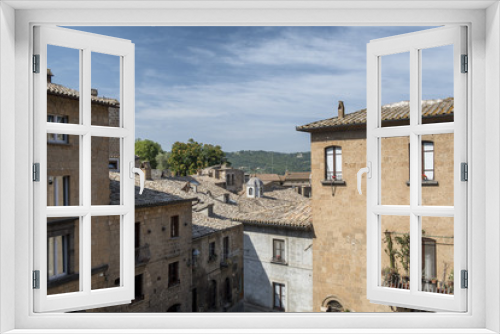 Fototapeta Naklejka Na Ścianę Okno 3D - Orvieto, Umbria, Italy: historic street