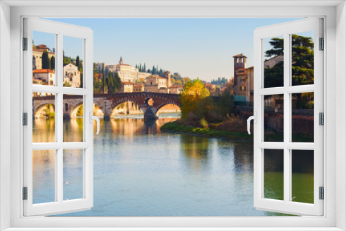 Fototapeta Naklejka Na Ścianę Okno 3D - City of Verona. Italy
