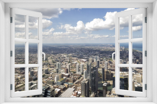 Fototapeta Naklejka Na Ścianę Okno 3D - Chicago fron the Sky