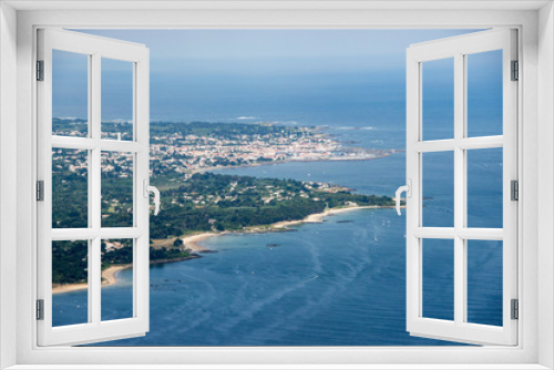 Fototapeta Naklejka Na Ścianę Okno 3D - Vue aérienne de Port Joinville sur l'île d'Yeu en France