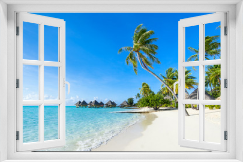 Fototapeta Naklejka Na Ścianę Okno 3D - Sommer, Sonne, Strand und Meer im Urlaub