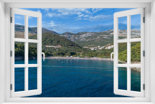 Fototapeta Naklejka Na Ścianę Okno 3D - Aerial view of Buljarica and Lucice Beach. Montenegro. 