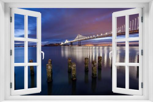 Fototapeta Naklejka Na Ścianę Okno 3D - The Bay Bridge Sunrise