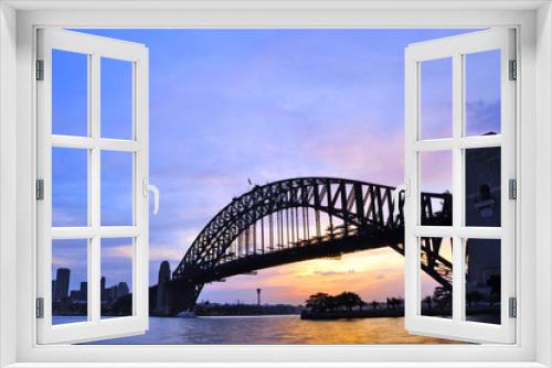 Fototapeta Naklejka Na Ścianę Okno 3D - Sydney Harbor Bridge at Sunset