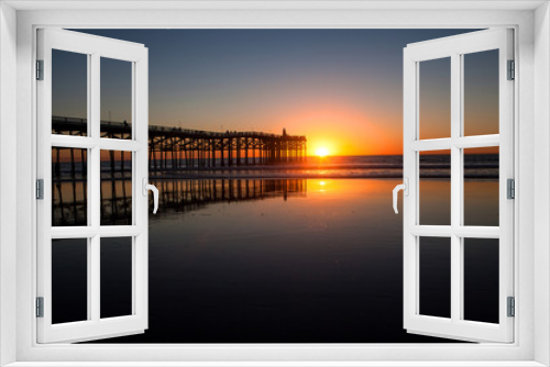 Fototapeta Naklejka Na Ścianę Okno 3D - pacific beach sunset