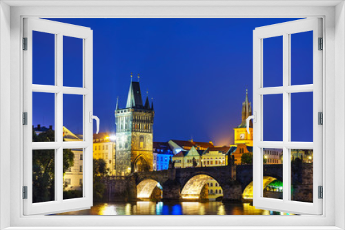 Fototapeta Naklejka Na Ścianę Okno 3D - Overview of Prague, Czech Republic
