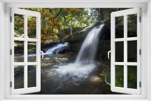 Fototapeta Naklejka Na Ścianę Okno 3D - rush waterfall