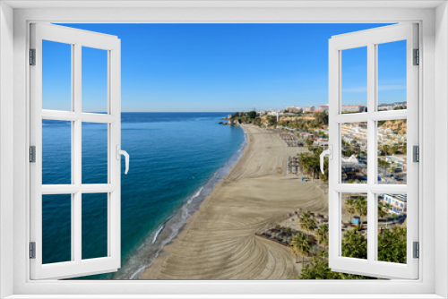 Fototapeta Naklejka Na Ścianę Okno 3D - Burriana beach, Nerja, Malaga, Spain.
