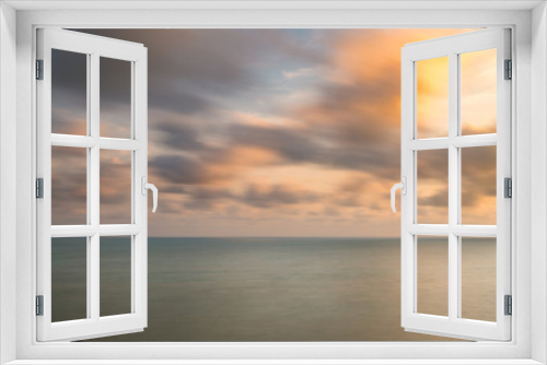 Fototapeta Naklejka Na Ścianę Okno 3D - Sea and sky background,Long exposure