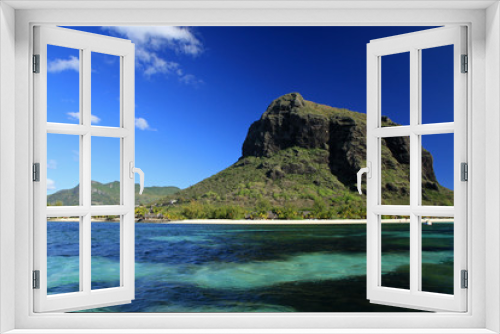Fototapeta Naklejka Na Ścianę Okno 3D - Le Morne Brabant, Mauritius