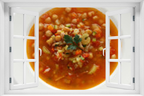 Fototapeta Naklejka Na Ścianę Okno 3D - Minestrone