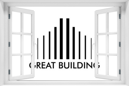 Fototapeta Naklejka Na Ścianę Okno 3D - Real Estate, Building, House, Construction and Architecture Logo Vector Design Eps 10