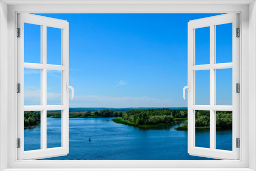 Fototapeta Naklejka Na Ścianę Okno 3D - View on a river Dnieper on summer