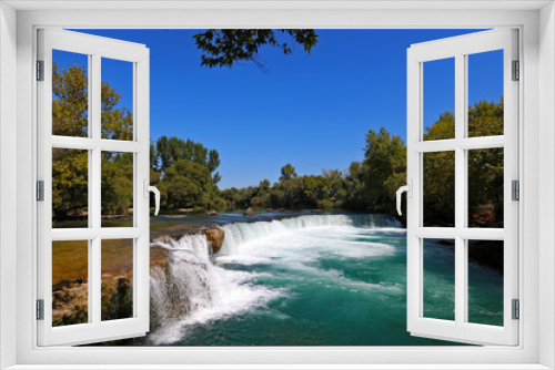 Fototapeta Naklejka Na Ścianę Okno 3D - Amazing view of Manavgat Waterfall in Antalya, Turkey.