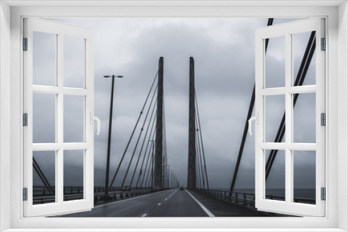 Fototapeta Naklejka Na Ścianę Okno 3D - Brücke übers Meer