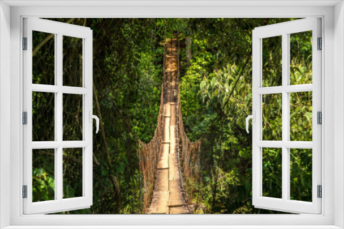 Fototapeta Naklejka Na Ścianę Okno 3D - wood bridge national park brazil
