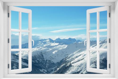 Fototapeta Naklejka Na Ścianę Okno 3D - Winterliche Berglandschaft