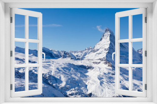 Fototapeta Naklejka Na Ścianę Okno 3D - Spectacular Matterhorn above Zermatt in Switzreland