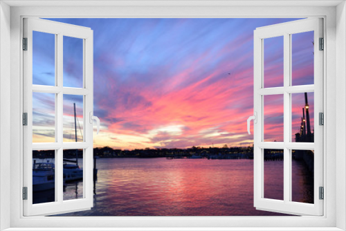 Fototapeta Naklejka Na Ścianę Okno 3D - beautiful sunset