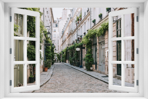 Fototapeta Naklejka Na Ścianę Okno 3D - Cozy street in Paris, France