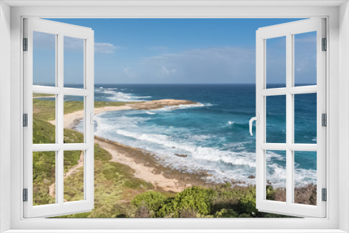 Fototapeta Naklejka Na Ścianę Okno 3D - Guadeloupe, panorama from the pointe des Chateaux, beautiful seascape of the island 
