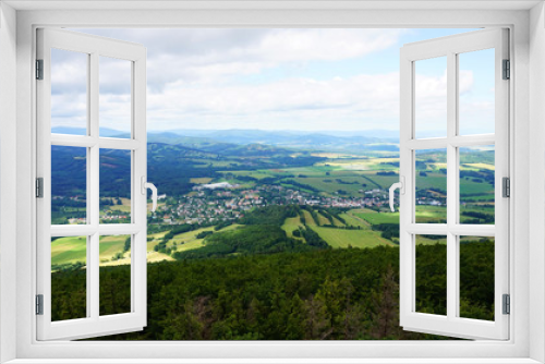 Fototapeta Naklejka Na Ścianę Okno 3D - moravian landscape from tower