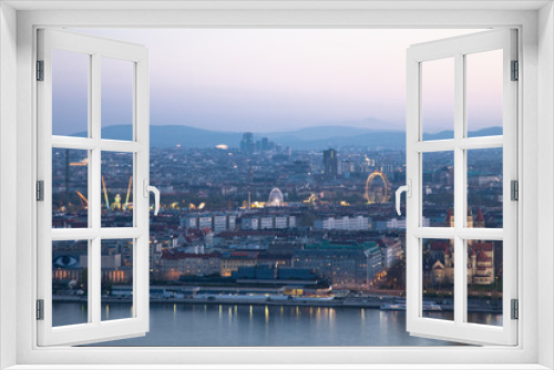 Fototapeta Naklejka Na Ścianę Okno 3D - View over Vienna, Austria