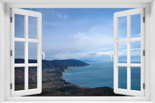 Fototapeta Naklejka Na Ścianę Okno 3D - Top view of the sea. District Of Abrau Dyurso