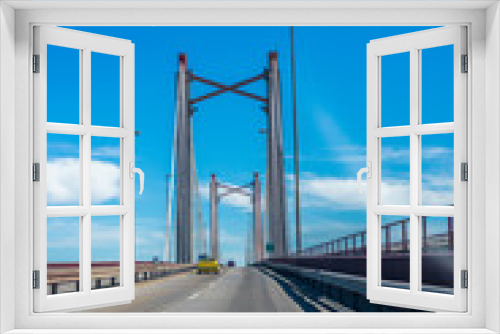 Fototapeta Naklejka Na Ścianę Okno 3D - Zarate Brazo Largo Bridge, Entre Rios, Argentina